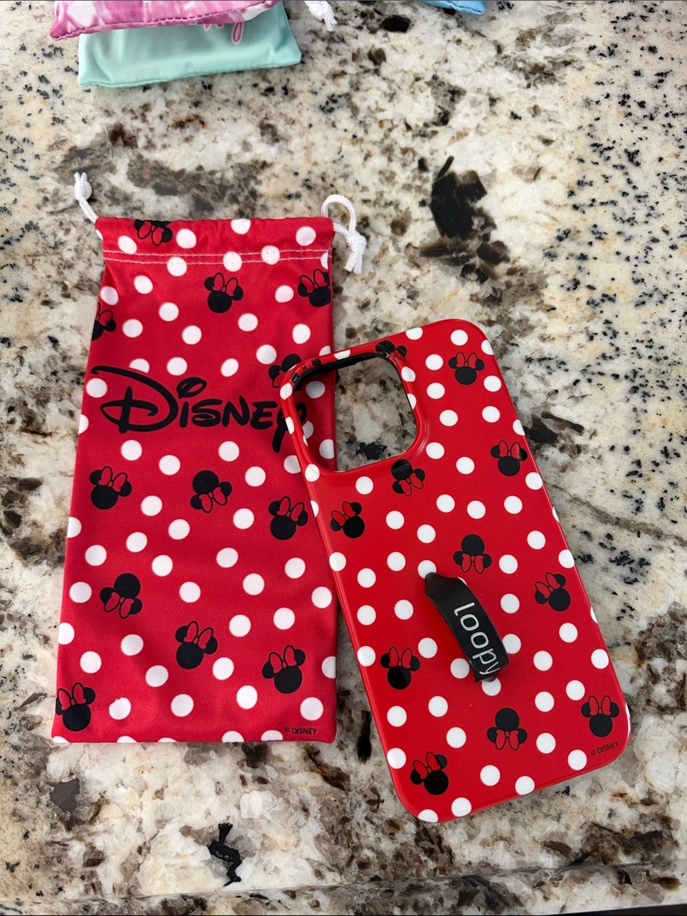 Loopy Case Disney Minnie Mouse Red with White Polka Dots Phone Case